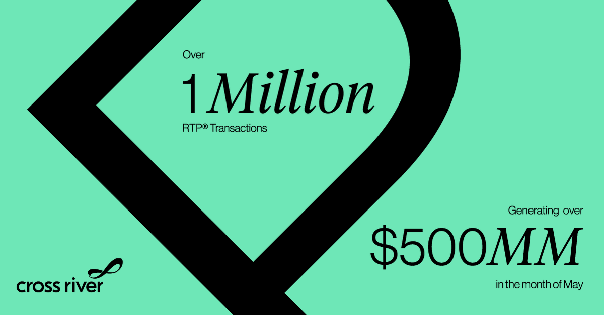 Breaking records and surpassing milestones! 🎉 We’ve done over 1 million real-time payments (RTP®) transactions! Our commitment to innovation and seamless banking solutions shines through as we empower our partners and their customers with latest secure and efficient payment