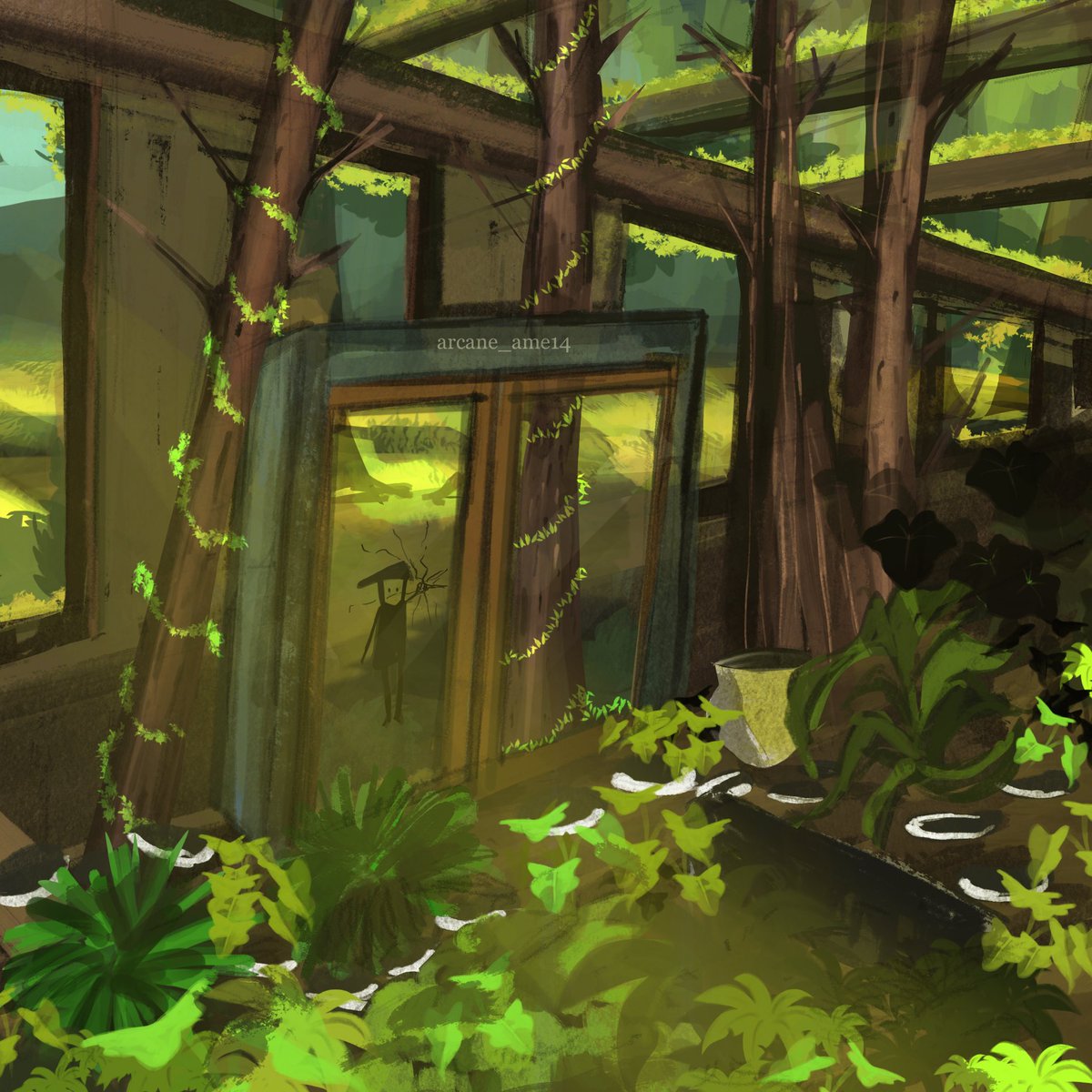 Rupali59015481's tweet photo. According to me new background art prompt list today’s theme was (garden) Here’s my in wild garden 

#art #digitaldrawing #digitalpainting #conceptart https://t.co/uBUEreGLC6