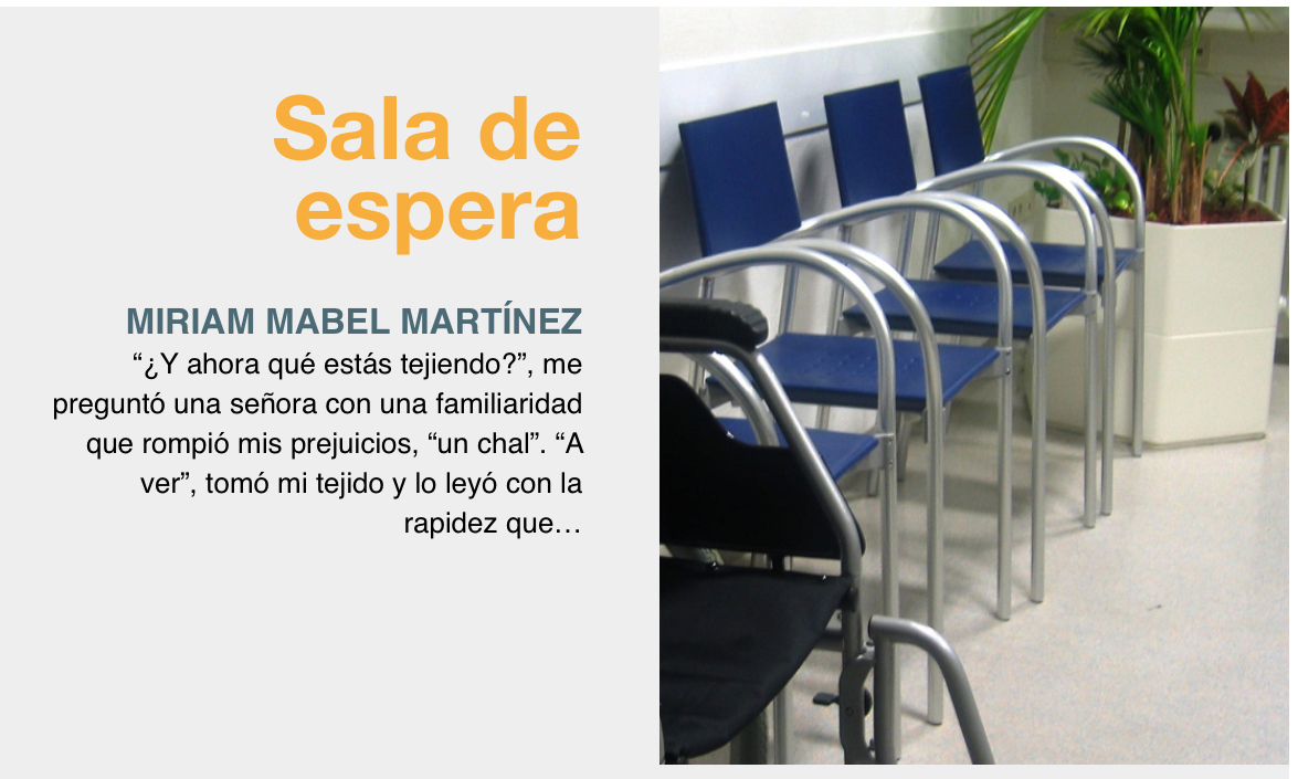literalmagazine's tweet photo. “Observo a mis compañeras de espera, no hay hombres. Las tareas del cuidado siguen siendo nuestra responsabilidad.”: Miriam Mabel Martínez
https://t.co/hQBDCyfS8q https://t.co/Uk31rQUWry