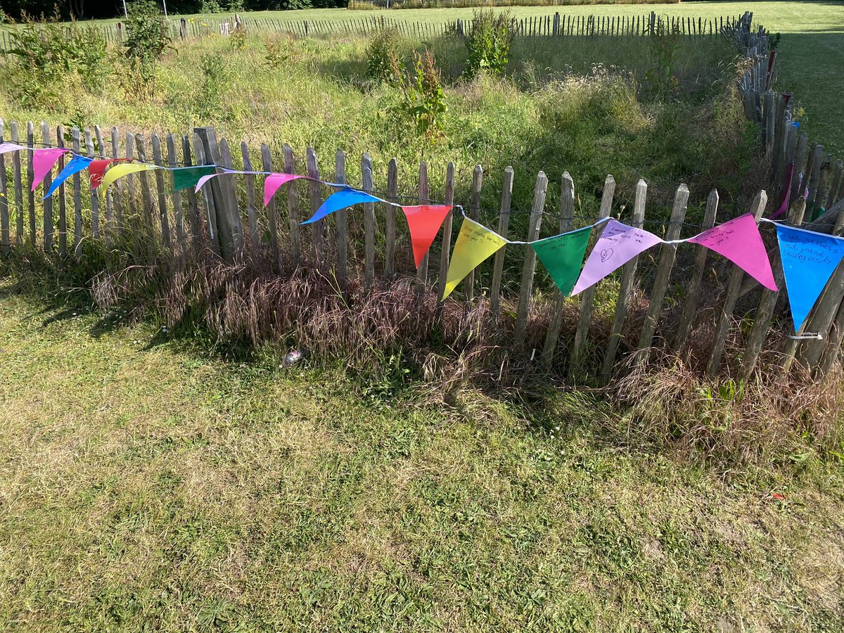 MissSHJackson's tweet photo. Kindness bunting up! Ready for parents to ready all of our kind actions during Sports Day 🥰 @peareswood https://t.co/kNDOZ4cT2Y