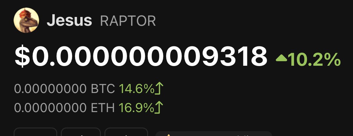 CryptoAmigo's tweet photo. Shitcoin #BTC is dumping, let’s buy #memecoins. #BitcoinIsAmeme 
Go $RAPTOR Go $PAPI https://t.co/43zXbf9FVV