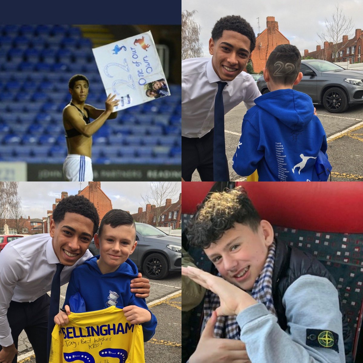 sallyclay2's tweet photo. @BellinghamJude @realmadrid @realmadriden Sure u have a million messages… my lad said u were the one💙too old for a 5 on his head😂 just inspiration though 💙 https://t.co/jk8yfI2cPu