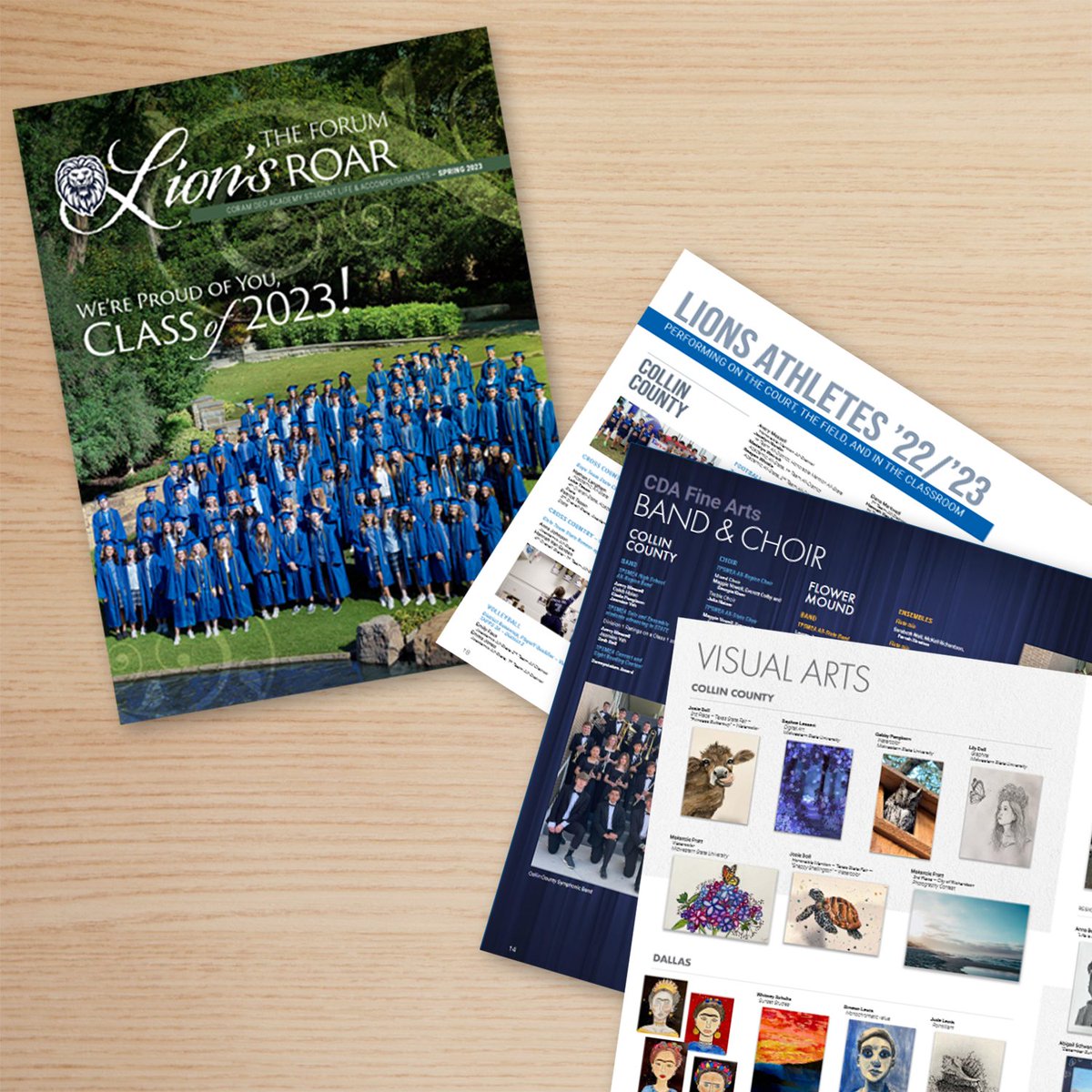 THE FORUM: Lion’s Roar magazine recently hit mailboxes! You can peruse its pages online &amp; see the incredible highlights of CDA students. Our Spring 2023 edition includes spotlights &amp; accolades for our graduates, fine arts, &amp; athletics.
CoramDeoAcademy.org/Forum