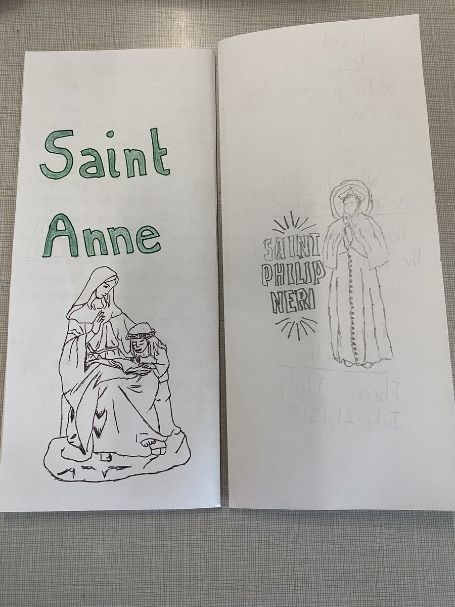 Saint brochures in Grade 6/7  @HolyFamilyTCDSB
