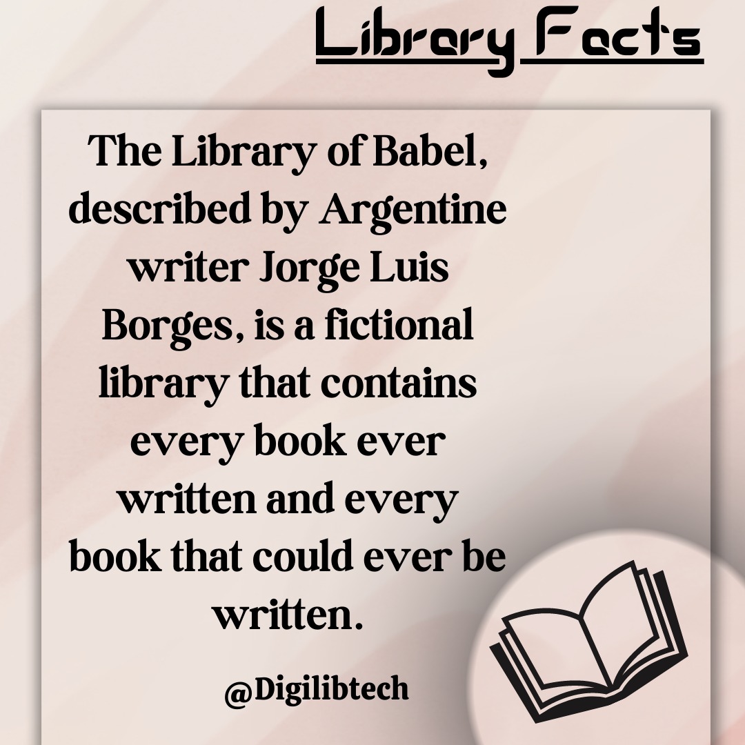 DigilibTech's tweet photo. Library facts #facts #library #digilibtech @DigilibTech https://t.co/61Y7uNSSx8