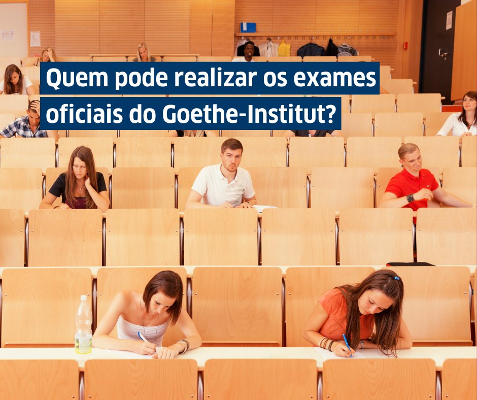 Os exames do Goethe-Institut são para si - e para todas as pessoas que desejam comprovar os seus conhecimentos de alemão.
📷 Alunos ou externos
📷 Nao é necessário ter concluído um curso no Goethe-Institut.
Inscreva-se até hoje num exame em Lisboa: t.ly/7nJb