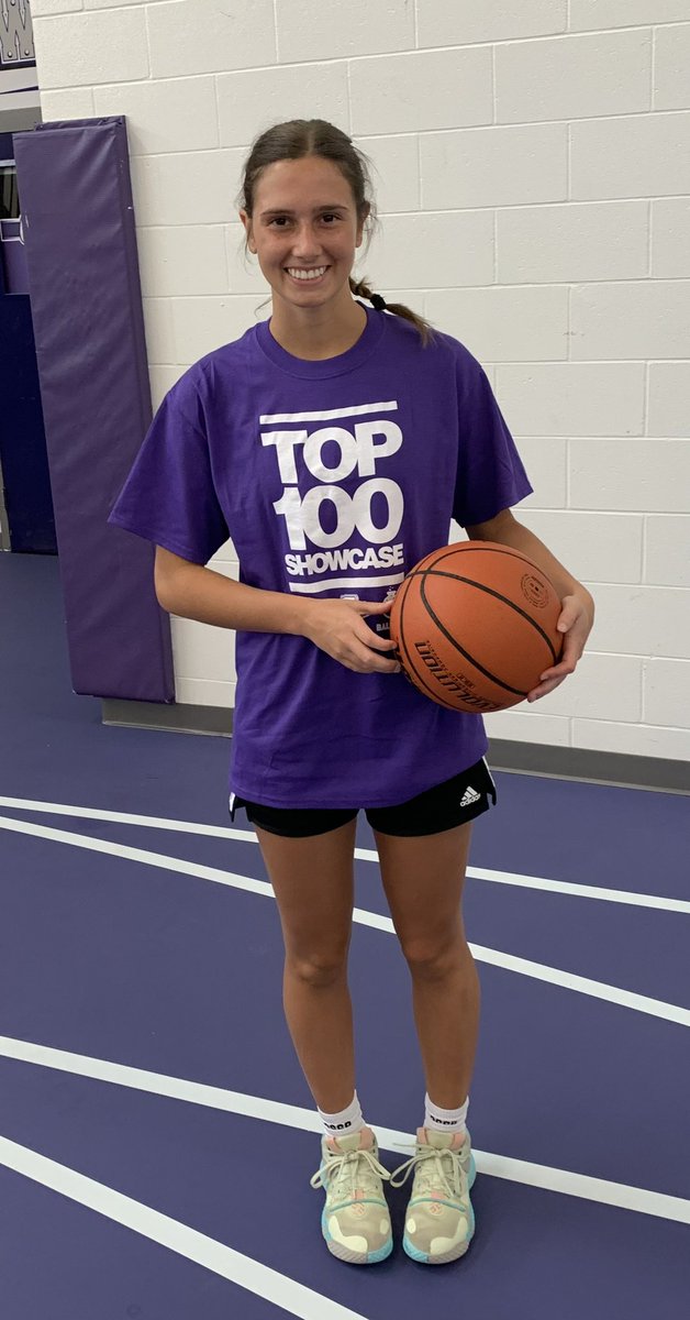 Good luck today to @carleybarrett24 as she represents @LCC_Athletics at the @IBCA_Coaches Top 100 Showcase. #KnightPride 💙🤍