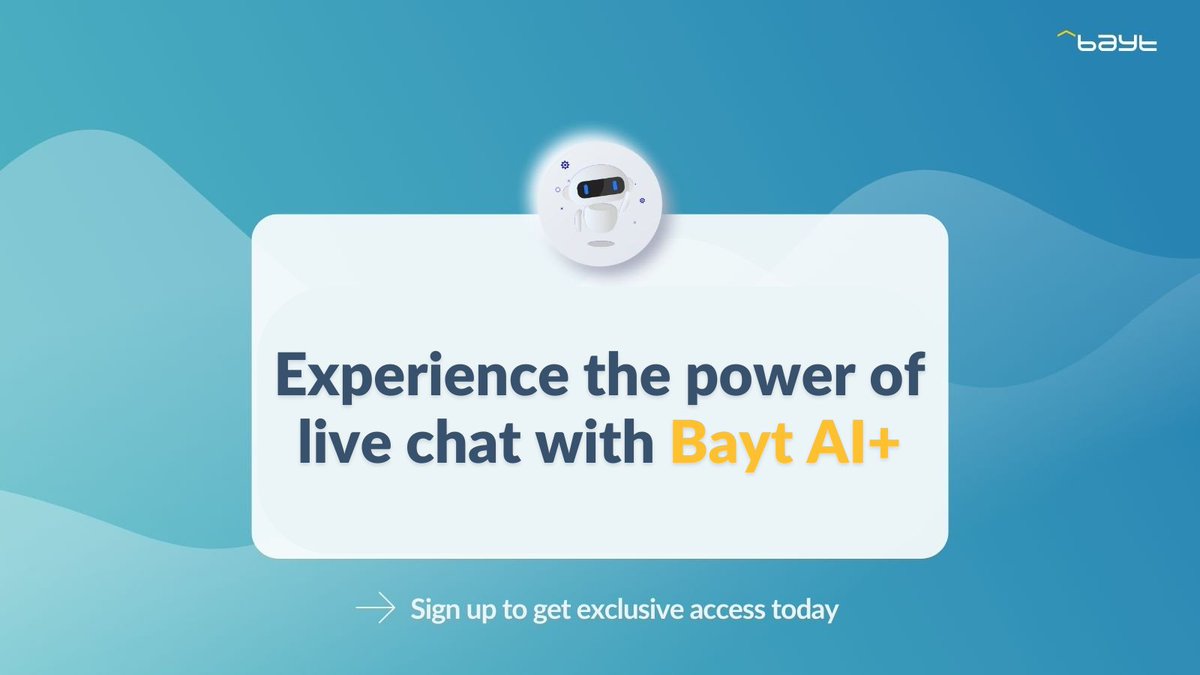 Baytcom's tweet photo. Tired of interview calls and follow ups? π« For the first time in the Middle East, connect with job seekers instantly and easily with our new live chat feature.
Get exclusive access here: https://t.co/97GZxqXKcq π¬
#RecruitmentRevolution #BaytAIPlus #AIForHiring #LiveChat https://t.co/arAbcrgWWK
