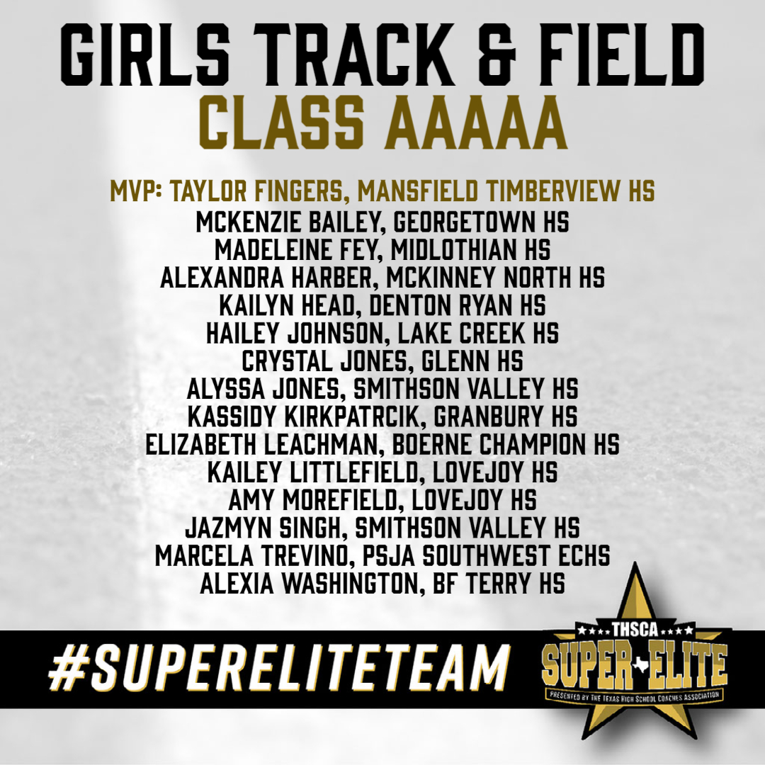 THSCA (@thscacoaches) on Twitter photo Congratulations to the THSCA 5A Girls Track & Field #SuperEliteTeam!💪 Keep up the great work and continue to inspire others with your passion for track & field!👟
thsca.com/super-elite-te…
<a href="/fingerstaylor/">misshopskipjump 🤸🏾♀️</a> <a href="/TimberviewXCTF/">TVXC/Track & Field</a> <a href="/GTladyeagleTF/">GT Lady Eagle Track & Field</a> <a href="/GtownTrack/">GeorgetownTrack</a> <a href="/MISD_Athletics/">Midlothian ISD Athletics</a> <a href="/MHSPantherXC_TF/">MHS Panthers XC/ T&F</a> Congratulations to the THSCA 5A Girls Track & Field #SuperEliteTeam!💪 Keep up the great work and continue to inspire others with your passion for track & field!👟
thsca.com/super-elite-te…
<a href="/fingerstaylor/">misshopskipjump 🤸🏾♀️</a> <a href="/TimberviewXCTF/">TVXC/Track & Field</a> <a href="/GTladyeagleTF/">GT Lady Eagle Track & Field</a> <a href="/GtownTrack/">GeorgetownTrack</a> <a href="/MISD_Athletics/">Midlothian ISD Athletics</a> <a href="/MHSPantherXC_TF/">MHS Panthers XC/ T&F</a>