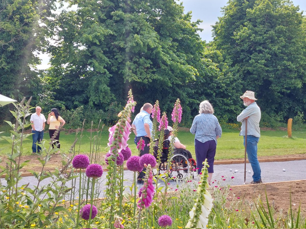 Great to see residents of #ballyboden enjoying our newly opened  #Wheelchairaccessible #boules court. What a fantastic amenity for a #community. Open to all 
#accessibility #inclusion #rathfarnham #wellbeing #petanque #sport