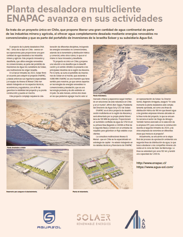 ENAPAC_Chile's tweet photo. Hoy en edición especial de @DFinanciero, Enapac y la solución de desalar agua para la minería. Más información en: https://t.co/LTKygdUzaU https://t.co/5H0t90Rvki