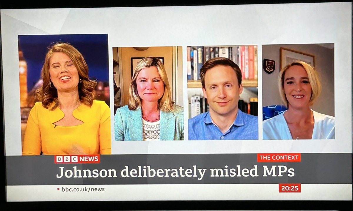 Thanks for having me on and sorry for the tech issues! @BBCNuala @JustineGreening @JoeTwyman @BBCNews Good discussion on #BorisJohnson #PrivilegesCommitteeReport