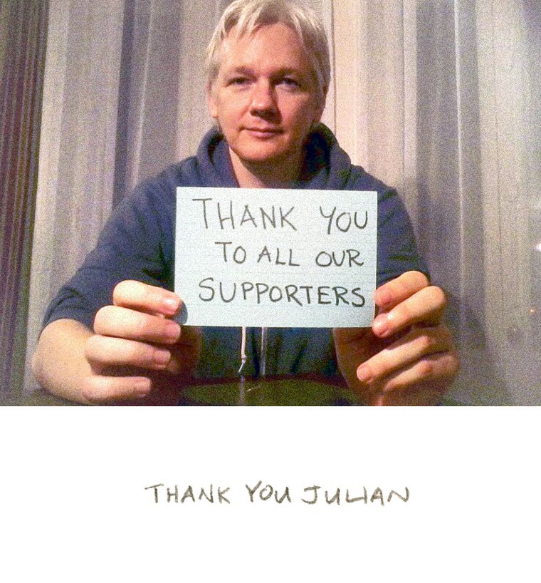 BeeSabineBerlin's tweet photo. Thank you Julian
#FreeJulianAssange #3JA https://t.co/IfwBxwmwIu
