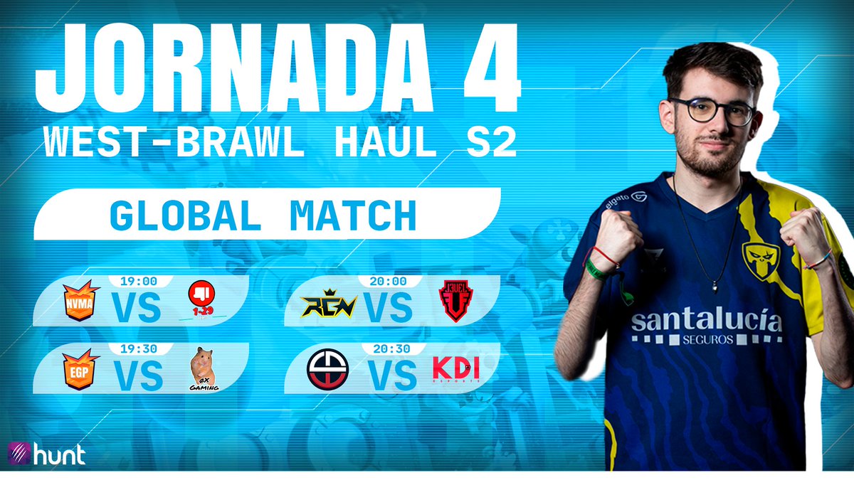 🔊 | ¡ HOY JORNADA 4 - SA WEST ! 

🪧 Matchs : 
#NVMA F/A 🆚 #1_29Team
#EggPlantPie 🆚 <a href="/_oXGaming/">øX Gaming 🏳️‍🌈</a>
<a href="/ReconicEsports/">Reconic Esports</a> 🆚 <a href="/LevelEsports_BS/">Level Esports 🎮</a> 
<a href="/_LeaveNoWitness/">LeaveNoWitness💢</a> 🆚 <a href="/KDIesports/">KDI Esports❣️</a> 

🪧 Trasmisión :
🇪🇦 twitch.tv/carrascosacl
🇧🇷 twitch.tv/8viruss

#BrawlHaul #BrawlStars