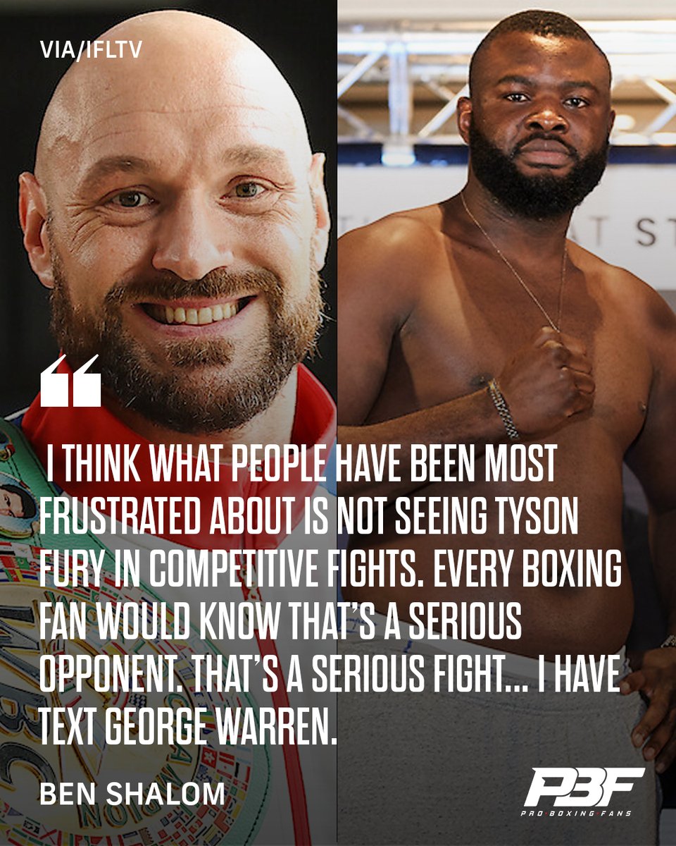 Pro Boxing Fans on Twitter "👀 Do you want to see Tyson Fury face