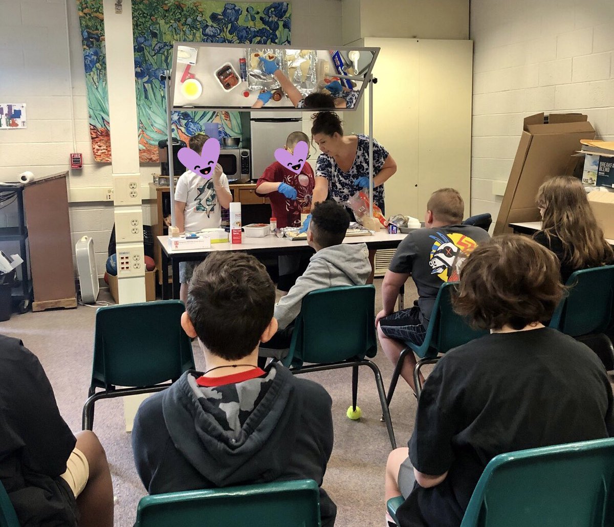 seeley_dana's tweet image. Project Healthy Schools was able to give me a demonstration mirror for my Family Consumer Science class through a grant!  Now all my students can see how to prepare healthy food. Negative behavior is down and engagement is up!  #ProjectHealthySchools