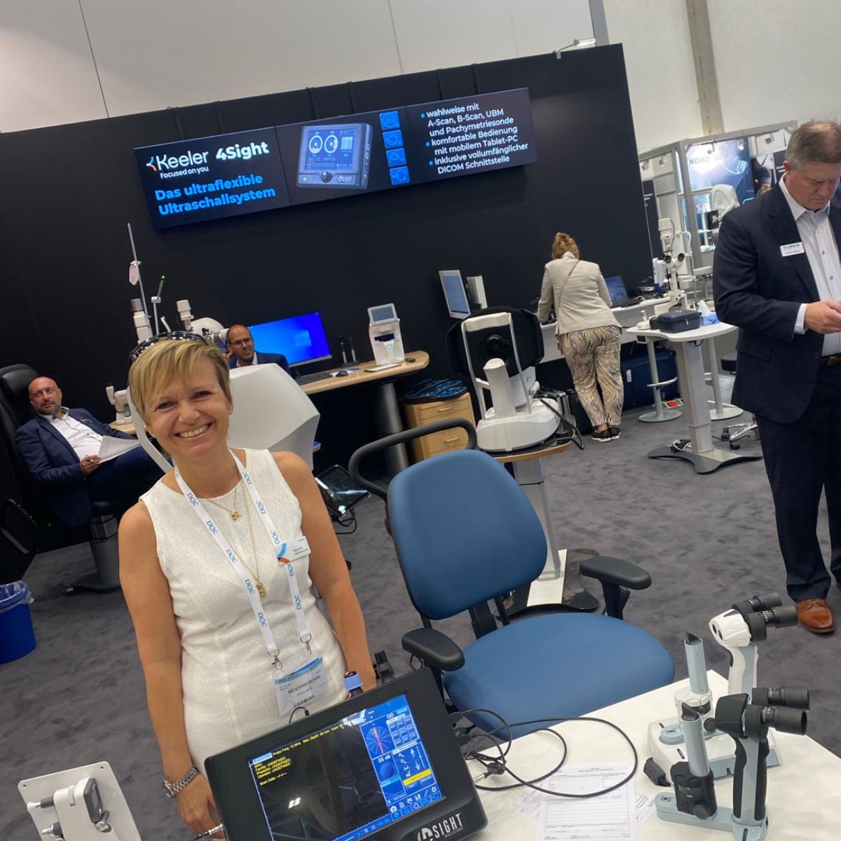 KeelerLtd's tweet photo. Meet our dream duo Nicola and Marcela @bonOptic booth B9 Hall 7A to learn how Keeler Vantage Plus BIO and 4Sight Ultrasound can benefit your practice. 

#Keeler #doc #doc2023 #kongress #symposien #symposium

 4Sight: https://t.co/Opx7BiXy73 https://t.co/RpPR5OT1NC
