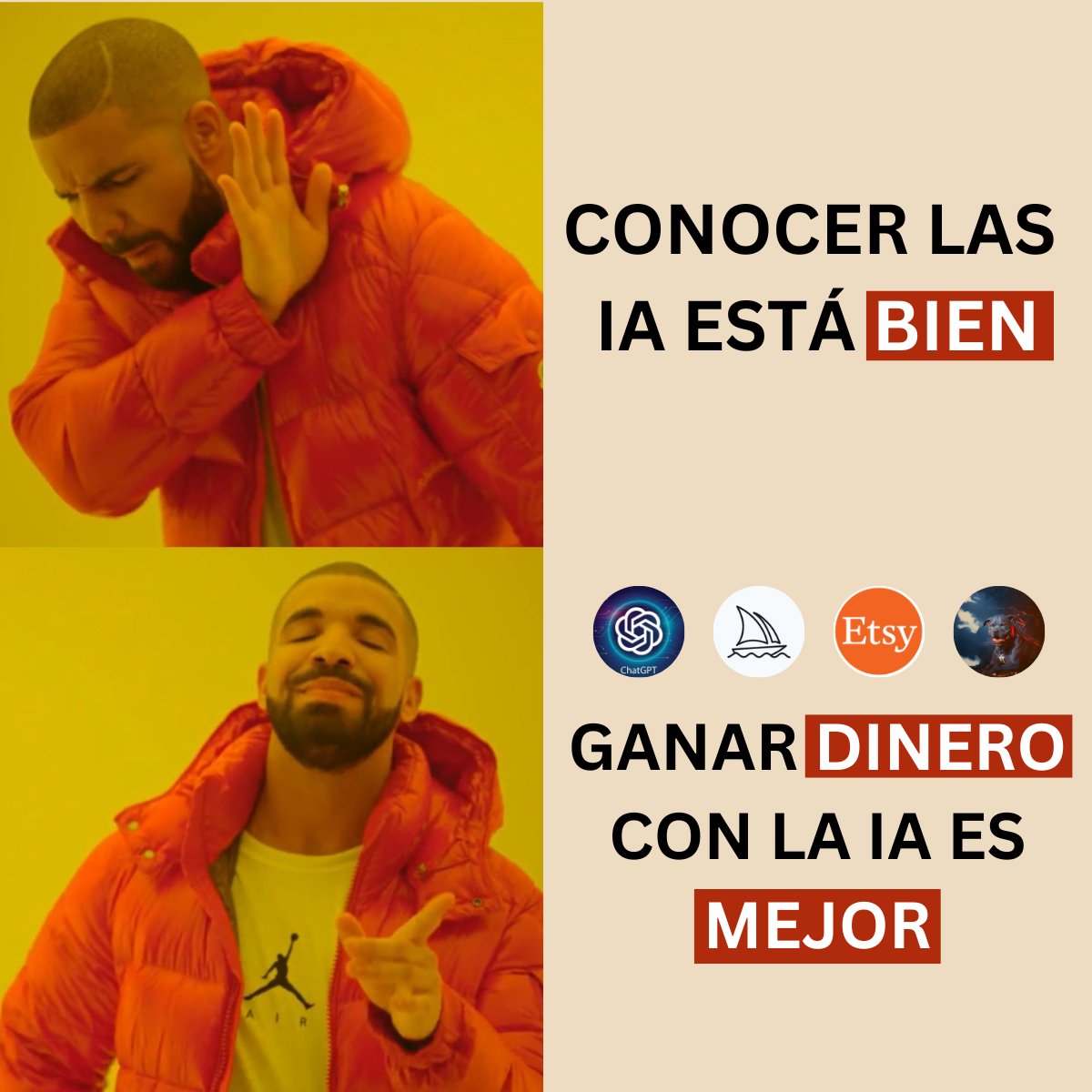Conocer las IA está bien🤔 

Ganar dinero con la IA es mejor👍  

Aquí tienes un ejemplo para hacer MUCHO dinero con la IA👇  

🧵HILO🧵