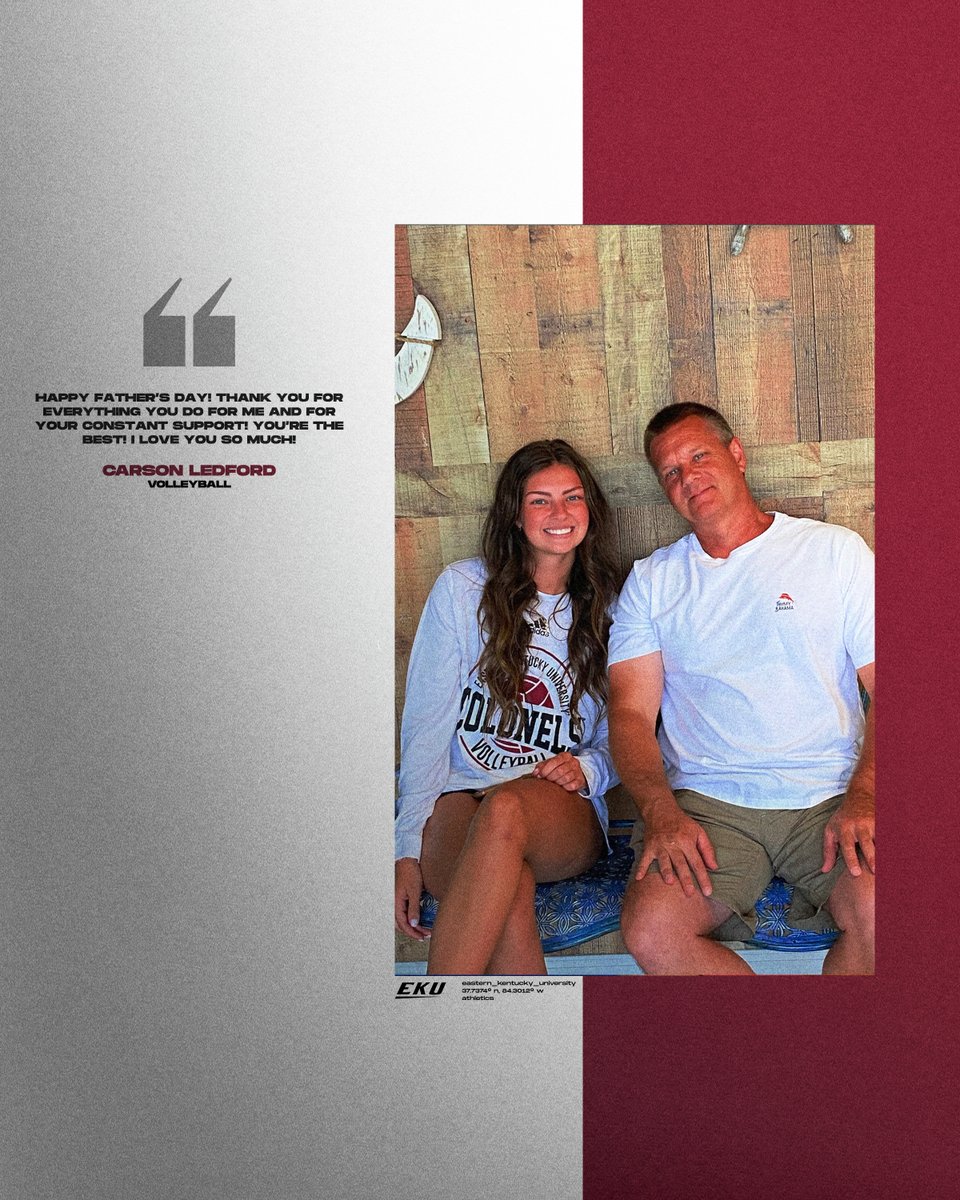 EKUVolleyball's tweet photo. We love our dads!
Happy Father's Day! https://t.co/dZhN5dEH58