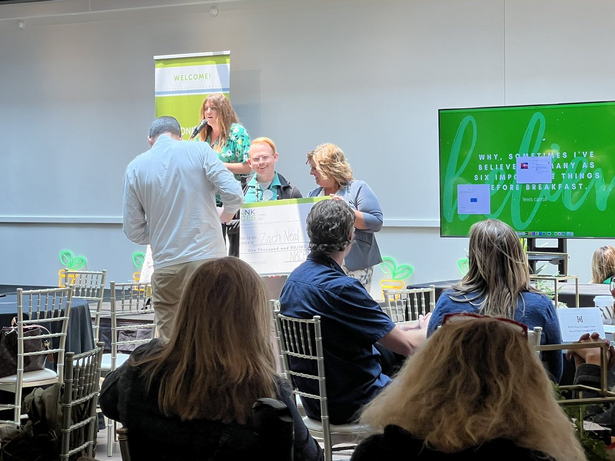 So proud to know and be witness to the excellent innovative teacher <a href="/zachneal95/">Zach Neal</a> is for so many KY students! So proud of you receiving this honor at <a href="/NKCESDL/">NKCES DL</a> Summit!