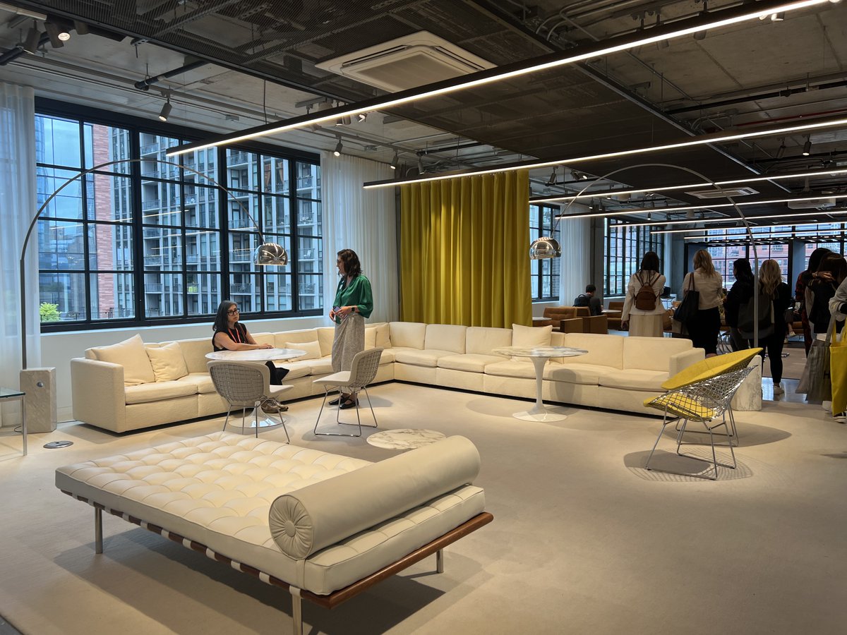 PageThink's tweet image. Our #PageInteriors team wrapped up #Neocon2023 enjoying the wow factor of the displays at Fulton Market District.  #InspiredByDesign