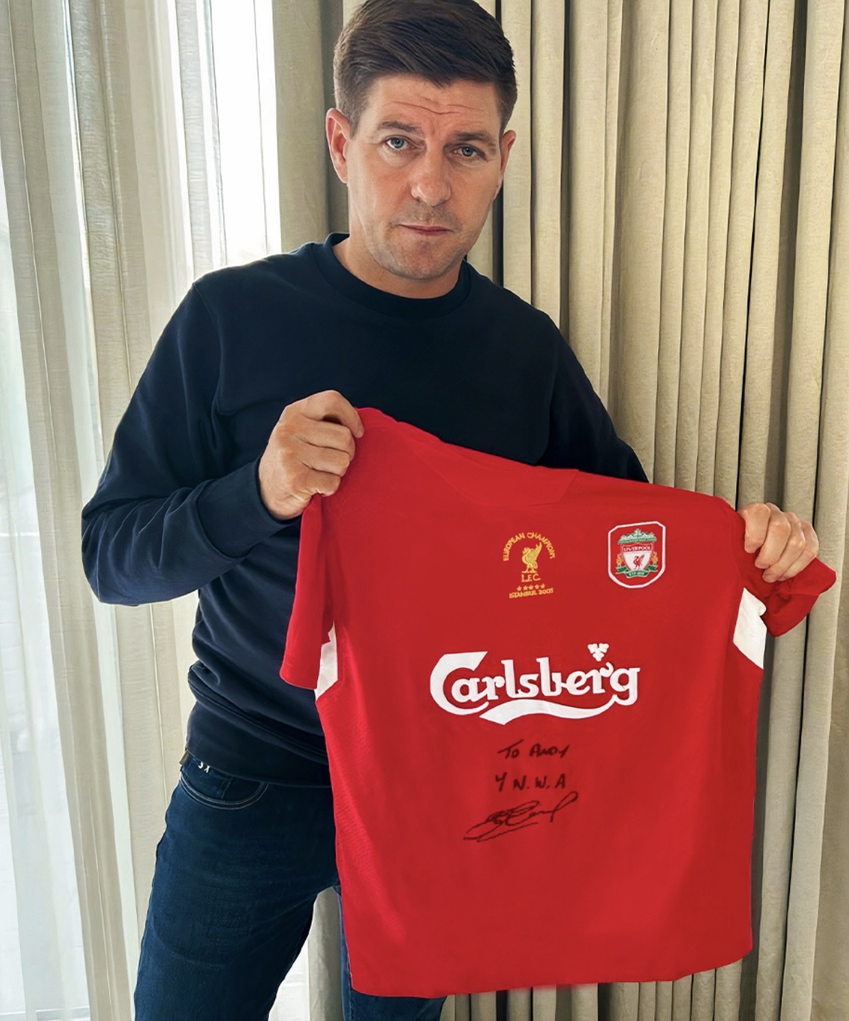Liverpool fc best sale istanbul 2005 shirt