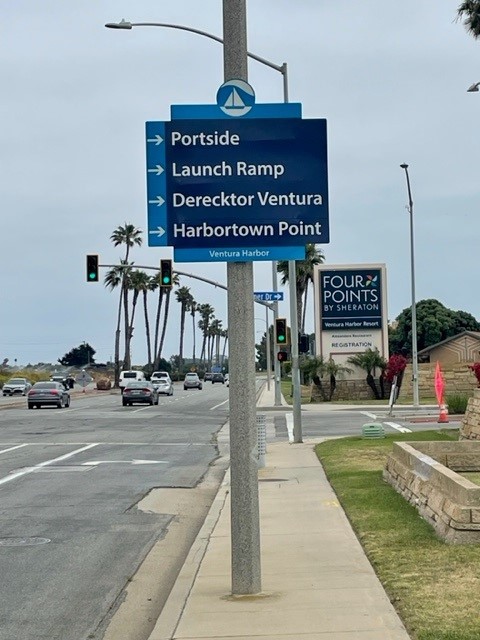 VenturaHarbor's tweet photo. Check out the new #wayfindingsignage! You'll see various signs on Harbor Blvd. and Schooner Drive, assisting visitors with navigation to establishments throughout @VenturaHarbor 🚘🚴‍♂️🚶‍♀️ https://t.co/wTlhAl99FB