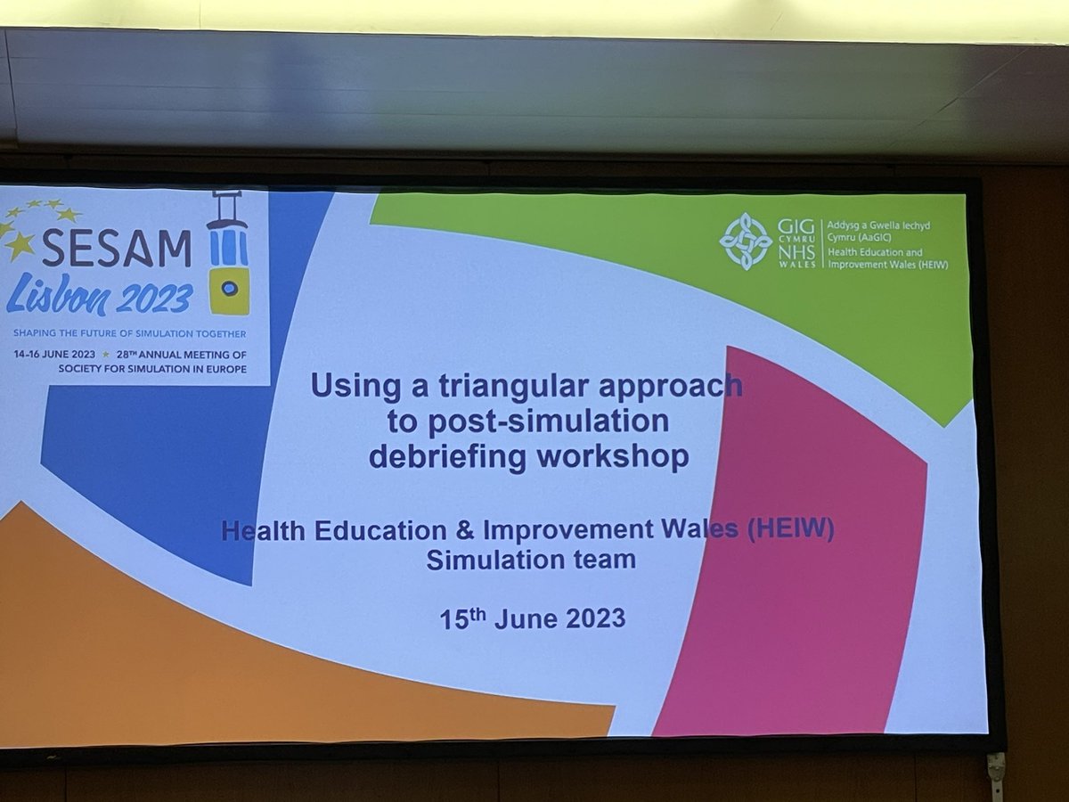 #SESAM2023 had a nice WS of #debriefing with <a href="/crisdiaznav/">Cris Diaz-Navarro</a> and #Wales #simulation team