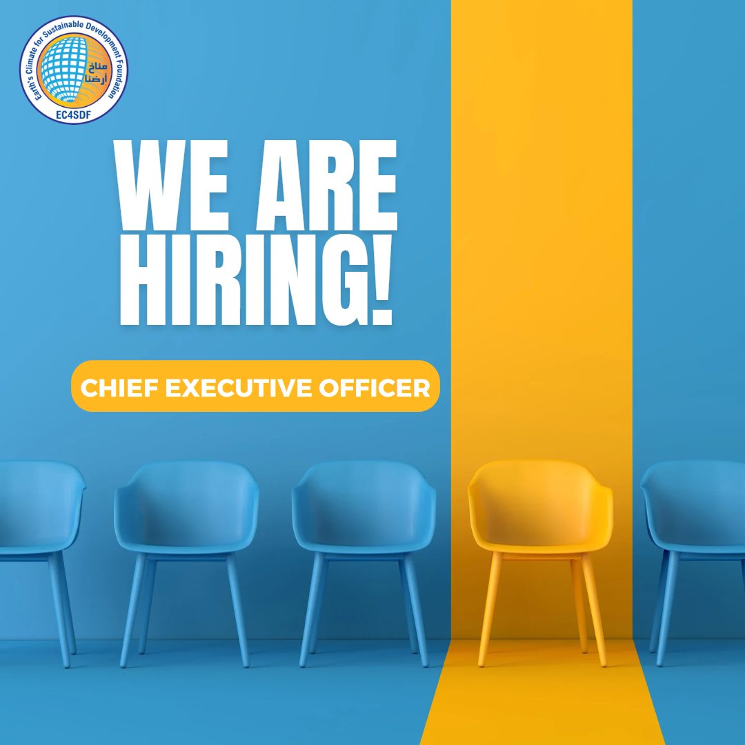 EC4SDF مؤسسة مناخ أرضنا للتنمية المستدامة (@ec4sdf) on Twitter photo EC4SDF Job Announcement
EC4SDF  is hiring Chief Executive Officer (CEO) 
full-time position.
for more information and an application form, please follow the following link:  forms.gle/eC7mfYt74Hd5fg…
#ec4sdf #hiring #CEO EC4SDF Job Announcement
EC4SDF  is hiring Chief Executive Officer (CEO) 
full-time position.
for more information and an application form, please follow the following link:  forms.gle/eC7mfYt74Hd5fg…
#ec4sdf #hiring #CEO