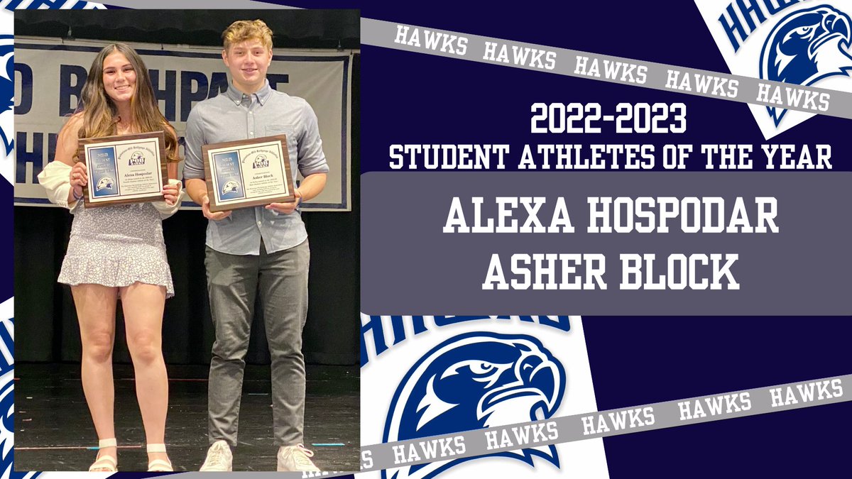 Congratulations to Alexa and Asher on being the 2022-2023 Student Athletes of the Year @POBSchools @marytomeara #pobhawks
