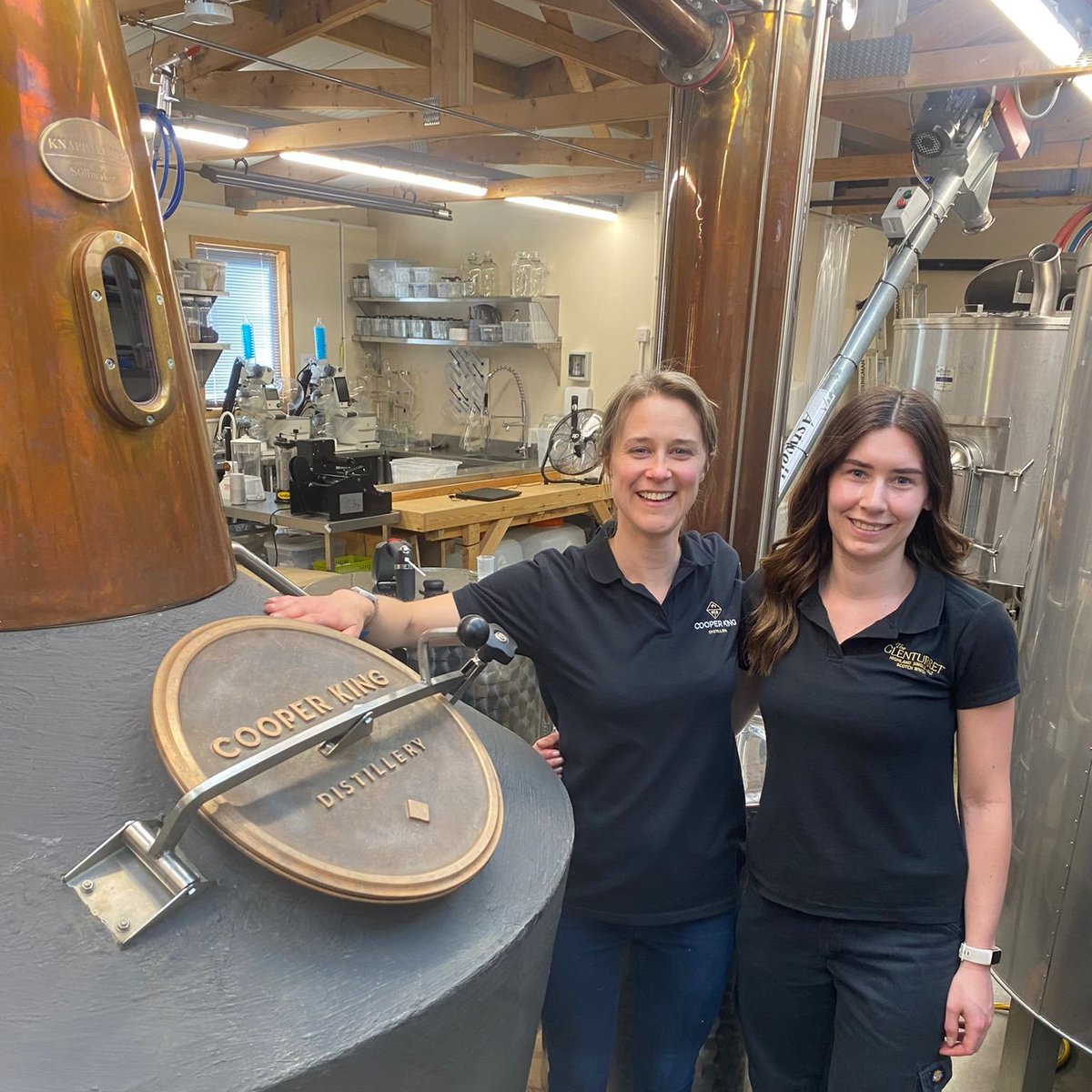 We recently welcomed Fiona Macdonald from @DrinkGlenturret for a day distilling as part of the @OurWhiskyOWF Mentorship Programme. With co-founder Abbie as her mentor, Fiona was tasked with making the spirit cuts alongside distiller @whiskysophie...no pressure! #womeninwhisky