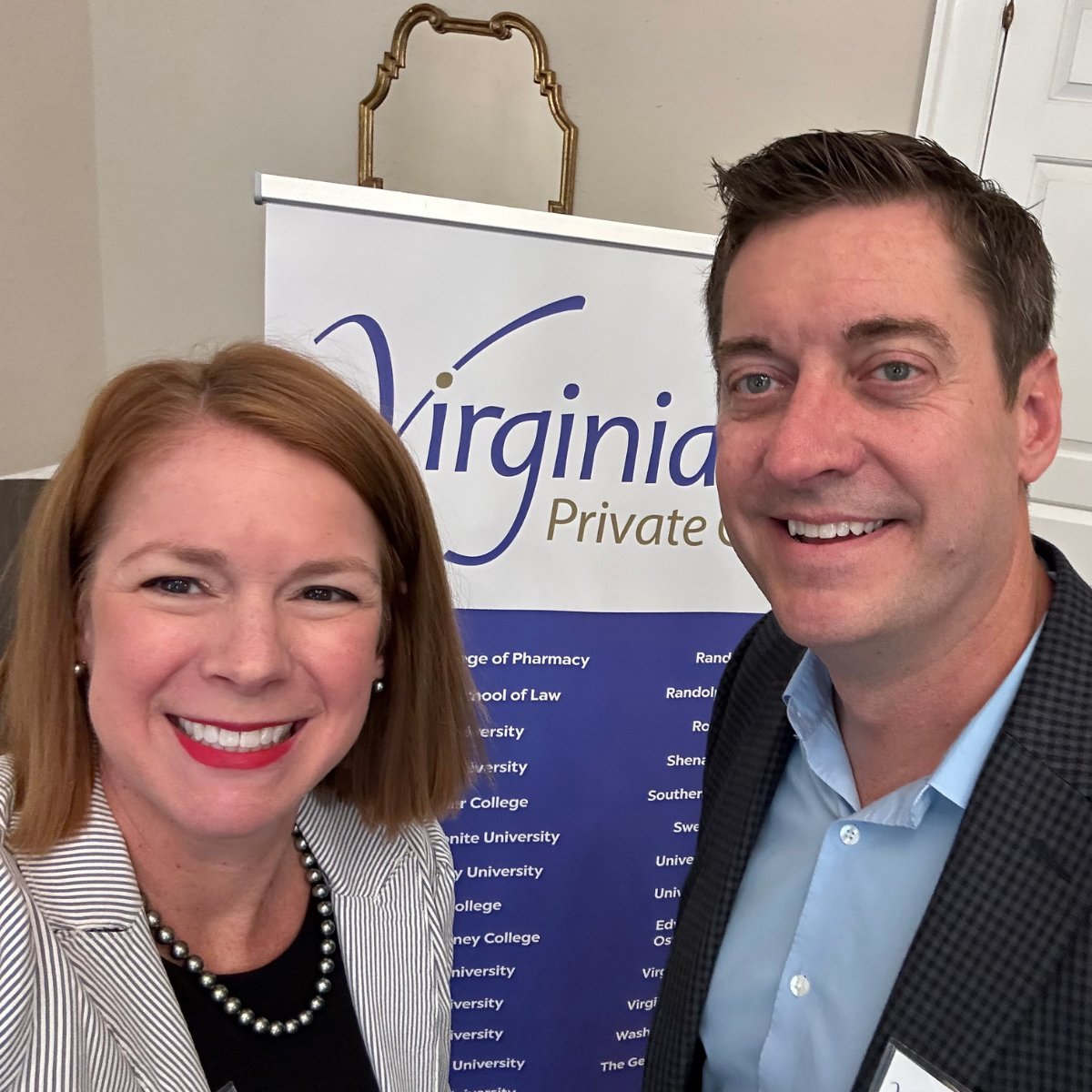 Kelly and Chris are thrilled to be at CICV this week connecting with private colleges in Virginia and having great conversations around Equitable Access and student success.