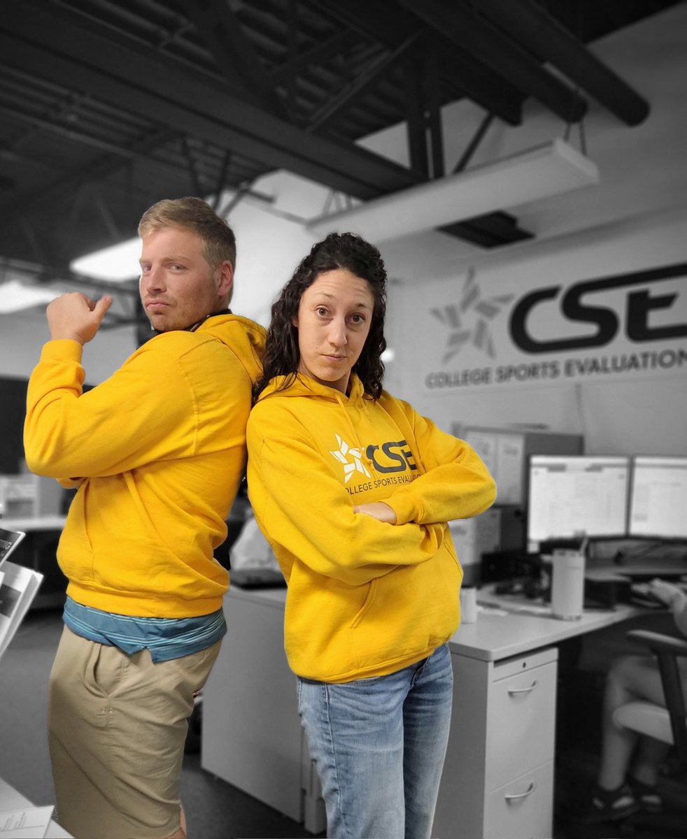 The @CS_Eval GOLD is strong in the office today! Good reppin' @dancinhanson910 & @JessieRogers20!

Where are your colors @Coach_Alameda?!

#keepitgoing