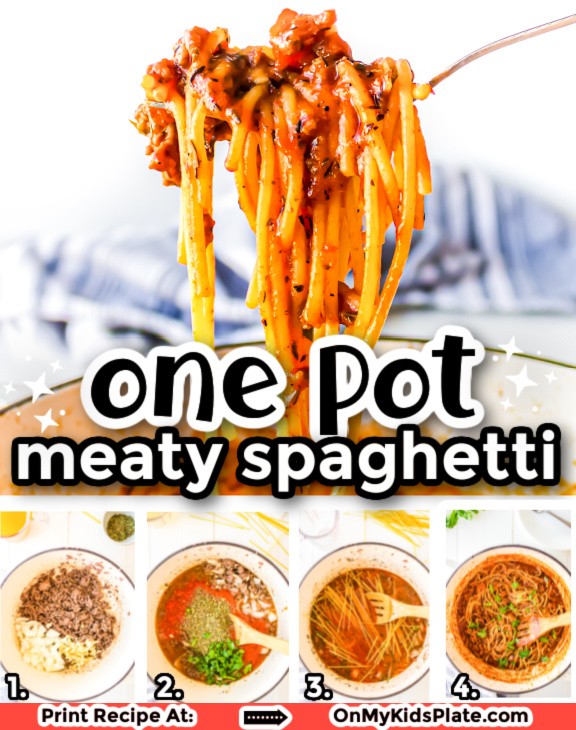 OnMyKidsPlate's tweet photo. Easy One Pot Meaty Spaghetti - One-Pot Meaty Spaghetti is perfect for any night you need a fast and delicious dinner. Packed full of delicious tender pasta that is packed with flavor. #spaghetti #onepotdinner #easyrecipe https://t.co/wNRwMmpi1x https://t.co/AGEZsRZdV9