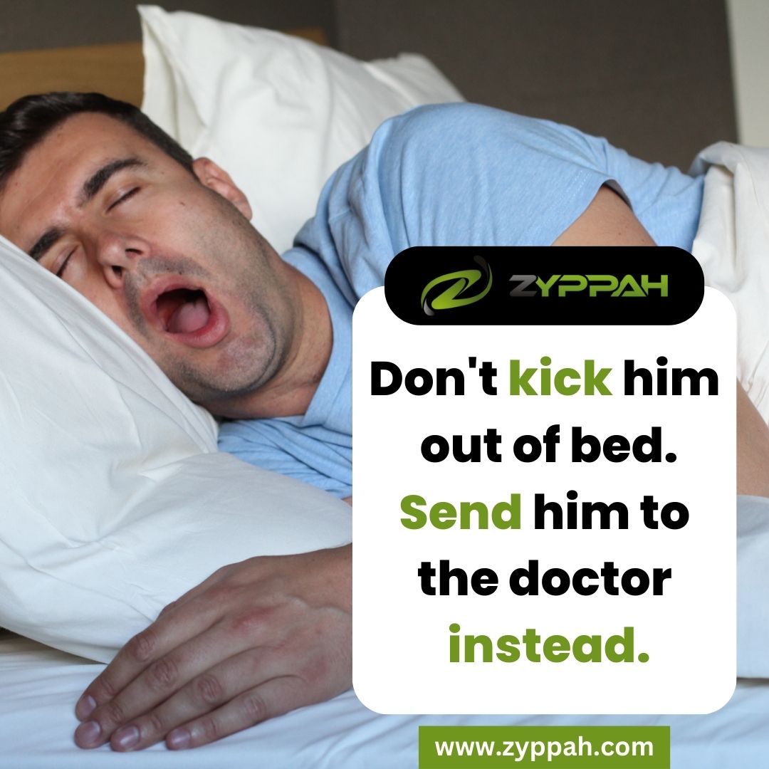 Don't Kick Him Out! Get Zyppah for a Restful Night's Sleep 💤 

#SnoringSolution #SleepBetter