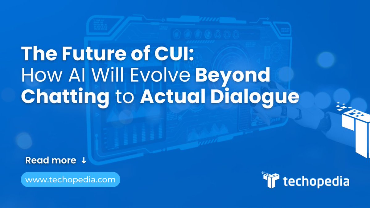 techopedia's tweet image. According to ZenDesk, the CUI offers tremendous potential across a wide range of enterprise applications.
Learn more: i.mtr.cool/byaythhney

#ConversationalUI #AIAdvancements #EnterpriseApplications #NLP #DialogueSystems