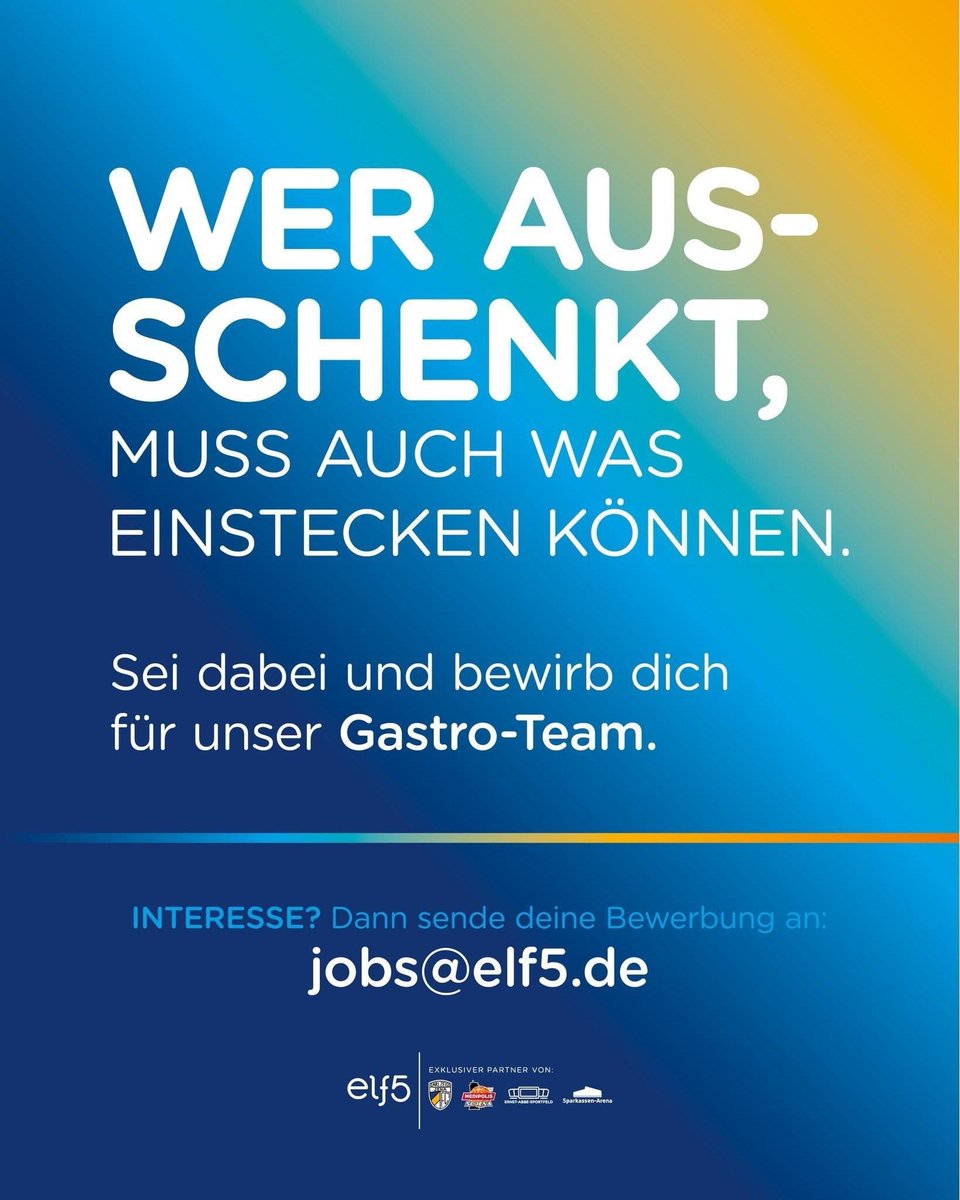 ++ 𝐖𝐢𝐫 𝐬𝐮𝐜𝐡𝐞𝐧 𝐃𝐈𝐂𝐇 ++

Ab sofort suchen wir für die Bereiche Gastronomie, Ticketing und Service Personal - in Voll- und Teilzeit sowie auf Minijobbasis oder als Schülerjob (ab 16 Jahre). 

Interesse? Dann kommt gern auf uns zu und schreibt uns 👉 jobs@elf5.de