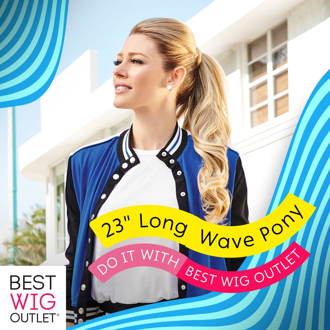 All day waves? Do it with #hairdoUSA 🌊 Achieve your dream hair this summer with the 23' Long Wave Pony! 🍀 bestwigoutlet.com #hairtips #bestofhair #femalewigs #lace #bundles #beauty #lacewigs #hairclips #hairextensions #wig #wiggame #lifestyle #hairweave #fusionhair