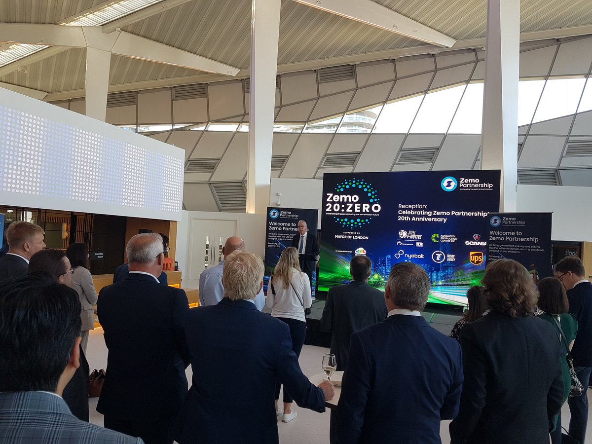 Zemo_Org's tweet photo. We're very grateful to Steel E-Motive for their support of today's Anniversary Conference #Zemo20Zero Cees ten Broek, Director, WorldAutoSteel, has been talking at the reception about the project. @SteelYourWorld #CleanAirDay https://t.co/y6PTpdDgGI