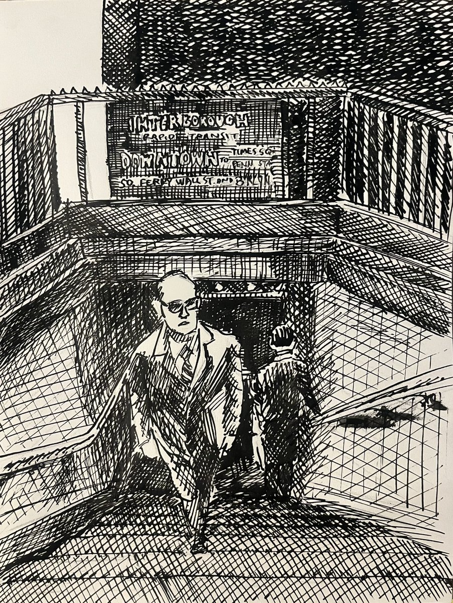 PeterLandau's tweet photo. Franz Leichter, a Fighter in Albany for Progressive Causes #obitpix #franzleichter #nyslegislature #progressive #assemblymen #statesenator #uws #artofinstagram #penandink #drawing #illustration #portraitdrawing https://t.co/d7WQVobDGT