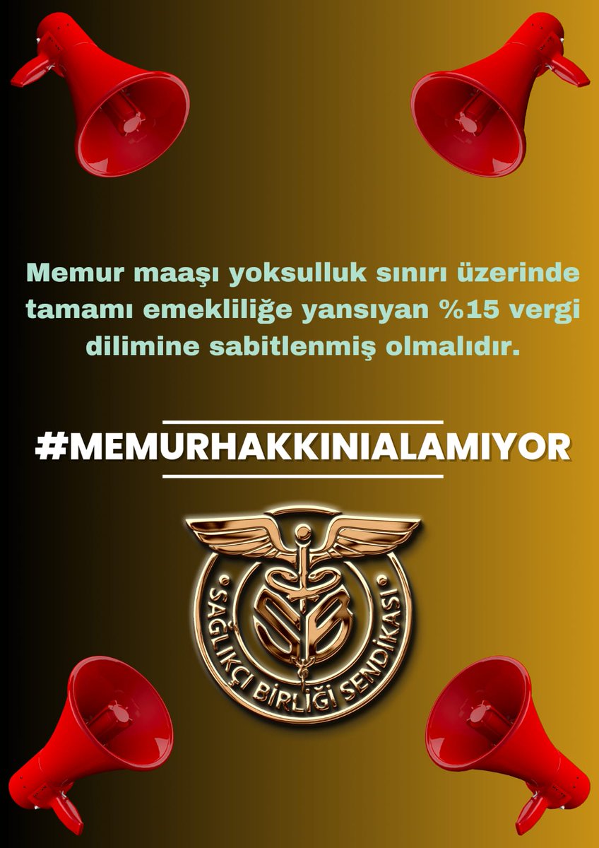 Ahmet ESMER (@ahmetesmer2121) on Twitter photo Memur maaşı açlık sınırının altına düştü. 📌
Kamu işçileri memurdan 8-10 bin TL fazla maaş alıyor. Memura yoksulluk sınırının üzerinde, tamamı emekliliğe yansıyan tek kalem maaş verilmeli !
#MemurHakkınıAlamıyor Memur maaşı açlık sınırının altına düştü. 📌
Kamu işçileri memurdan 8-10 bin TL fazla maaş alıyor. Memura yoksulluk sınırının üzerinde, tamamı emekliliğe yansıyan tek kalem maaş verilmeli !
#MemurHakkınıAlamıyor
