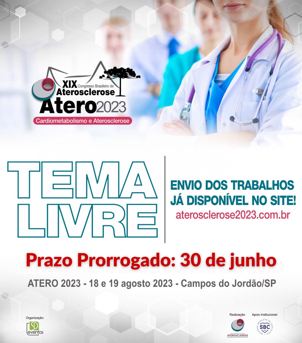Envie seu trabalho: aterosclerose2023.com.br