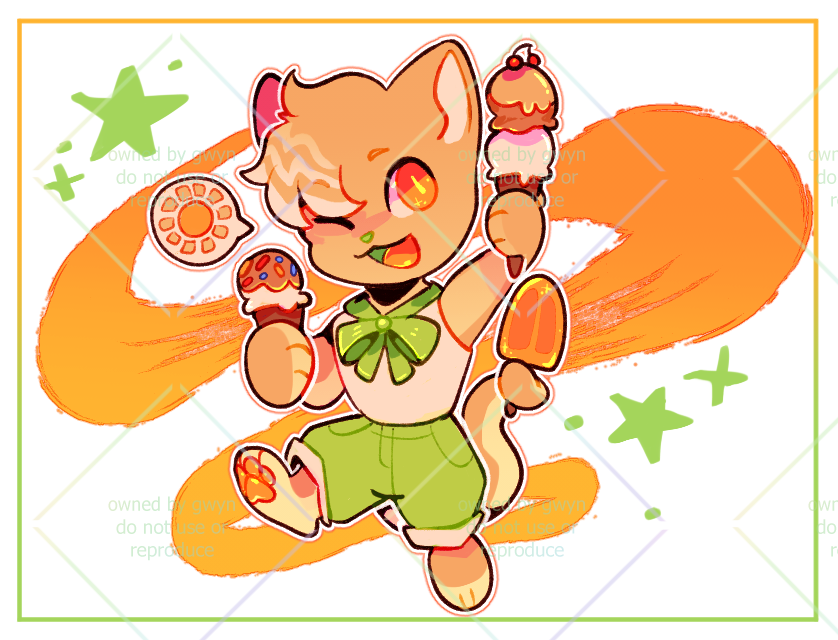 Gwynieve's tweet photo. @DynaVera_ My dummy orange cat without a proper ref ahahaha. 
Thanks a gazillion for the opportunity and hope you have lots of fun with whoever you settle on!!
https://t.co/qUrKGxbmID https://t.co/JEZ3un5uyy