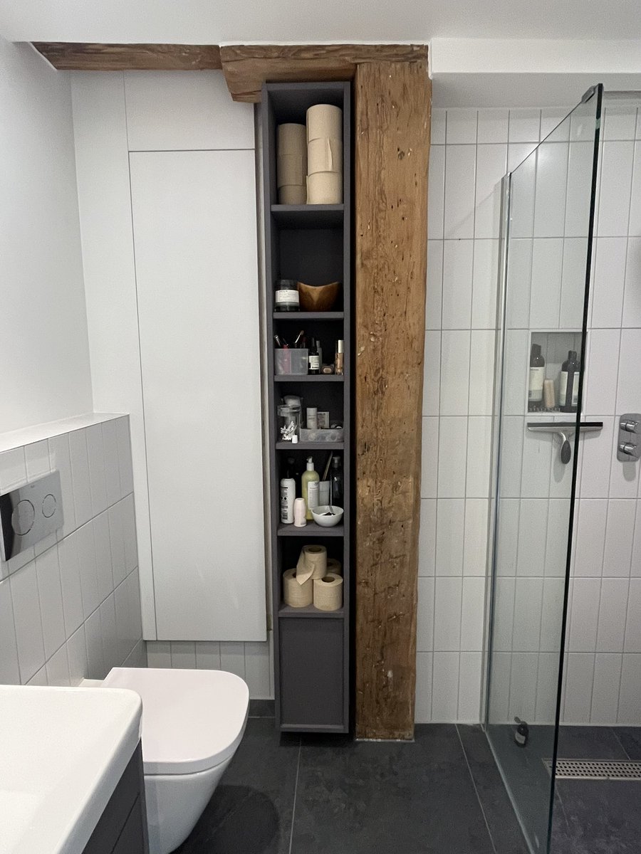 MakerTweets's tweet image. Bespoke Bathroom furniture in Valchromat.