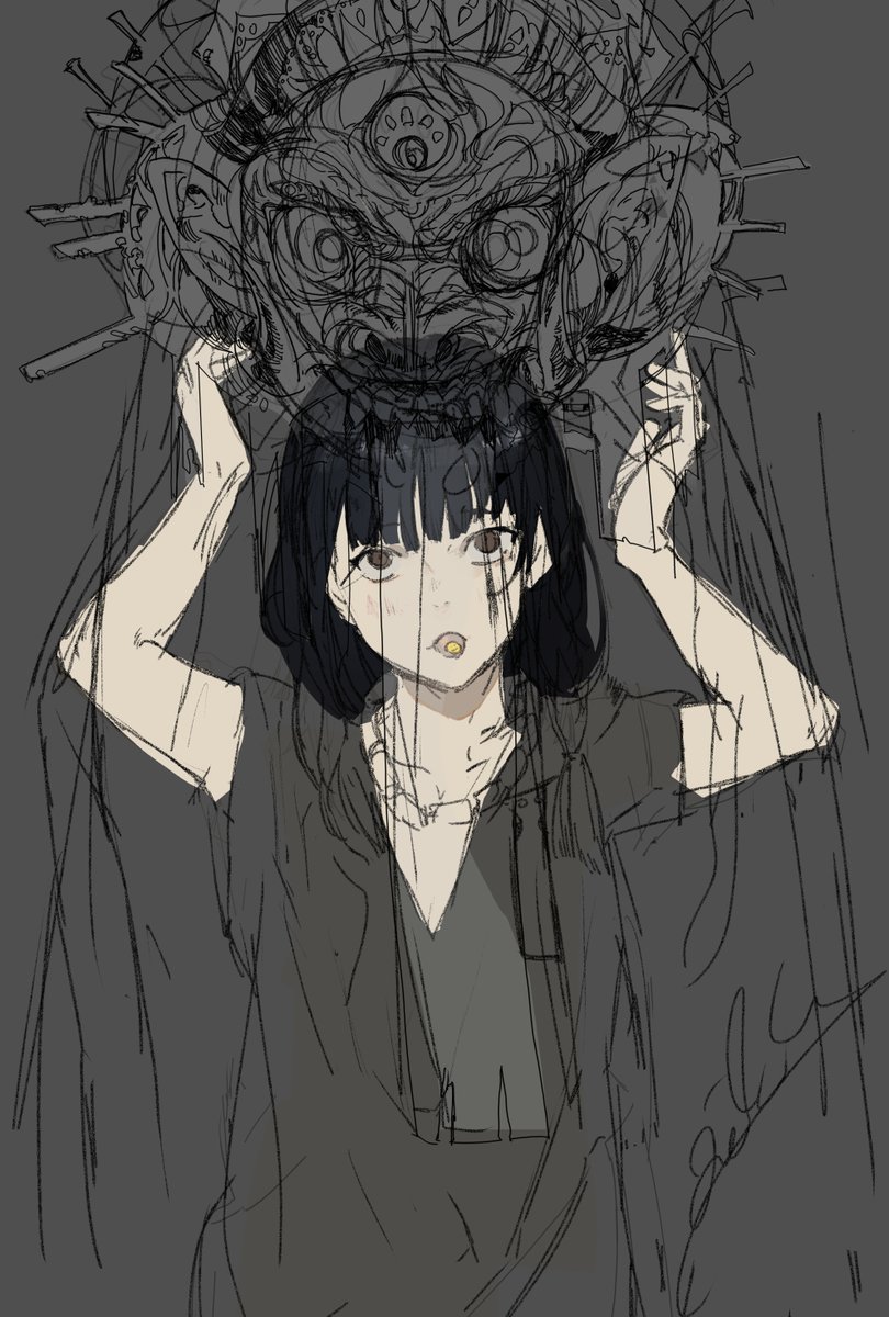 「久しぶりに創作のらふ」|木野花ヒランコ(株式会社レッドハウス)のイラスト