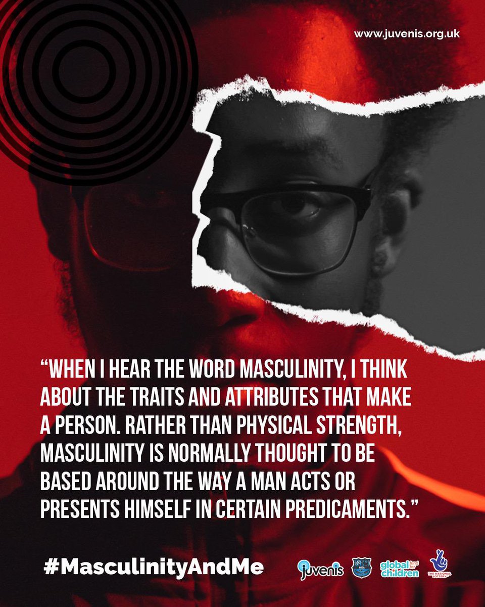 Juvenis's tweet photo. What is masculinity? something we aim to redefine through a Black boys lens with @NDodzro @Global4Children… #MasculinityAndMe https://t.co/2xBrfPzKjv