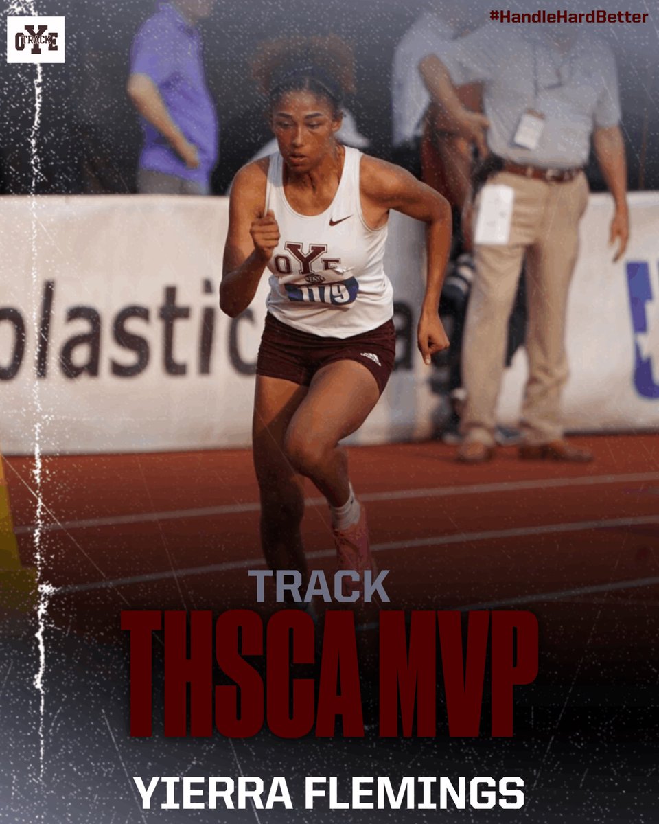 Congratulations to <a href="/yierra2fast/">Yierra Flemings</a> who was named MVP to THSCA 3A Girls Track #SuperEliteTeam!👟🥇Your outstanding performance and dedication have earned you this statewide recognition!!

We are proud of you!