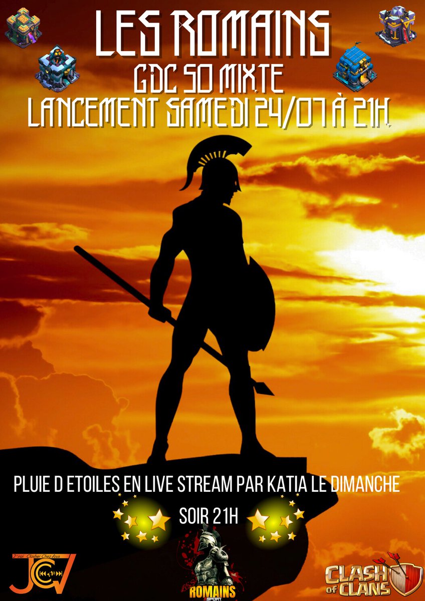 Gdc a 50 mixte n’hésitez pas à vous s’inscrire 

discord.gg/bJd2cEG2hn
#clash #coc