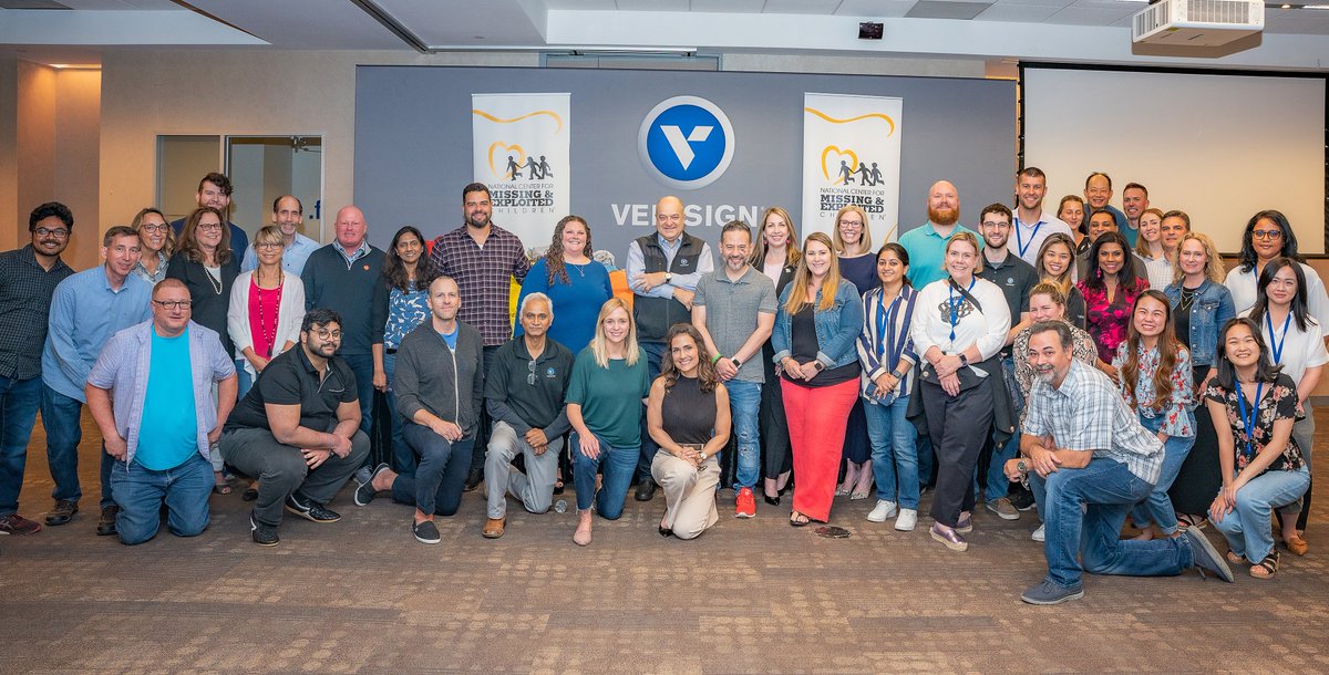 NCMEC's tweet photo. We were thrilled to partner with @VERISIGN for an incredible event in which their team filled hundreds of #HOPE bags for survivors of child sex trafficking.

THANK YOU to the Verisign team for our ongoing partnership and for making this one of our most successful HOPE bag events!