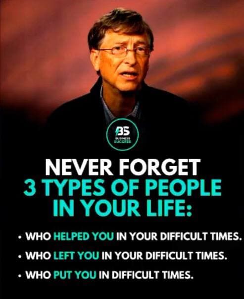 3 Types of People in your life
#People #Life #Help #Motivation #RememberThem